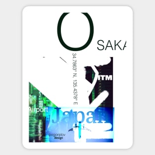 OSAKA airport Sticker